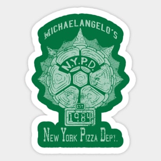 Michaelangelo's N.Y.P.D. Sticker